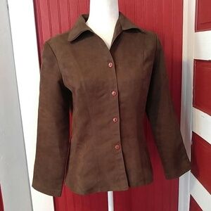 Vintage Lilly Brown Button Shirt S